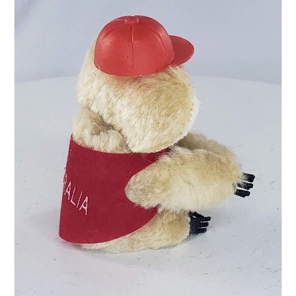 Vintage Australia Koala Flag Vest Clip On Plush Toy - Picture 3 of 7